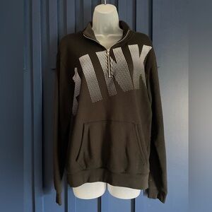 PINK 3/4 zip pullover sweatshirt